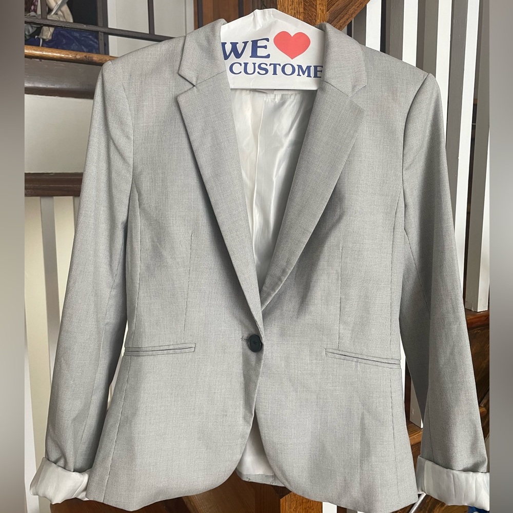 H&M light gray blazer